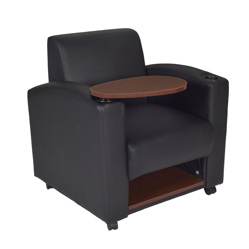 Naszire 31" W Reception Chair, Black