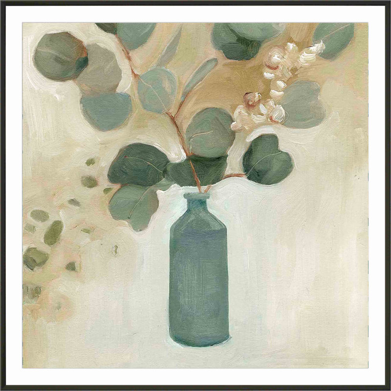 Neutral Arrangement III par Emma Scarvey - reproduction de peinture encadrée, H 12 po x l 8 po, Espresso