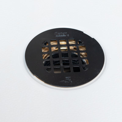 Universal 4-1/4 in. Snap-Tite Round Shower Strainer