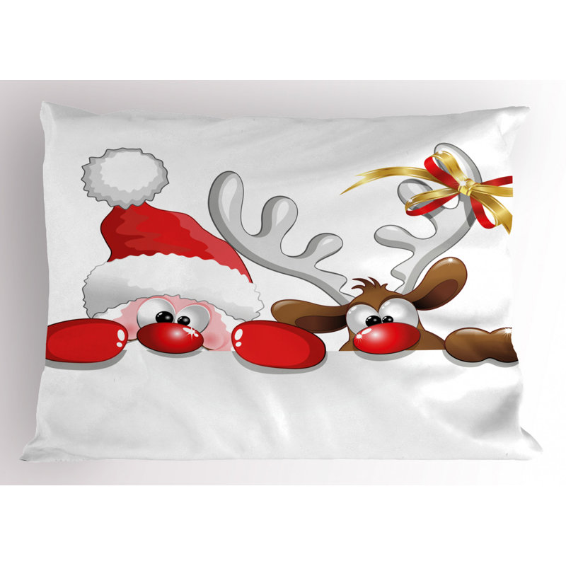 Deer Polyester Sham Set, Queen