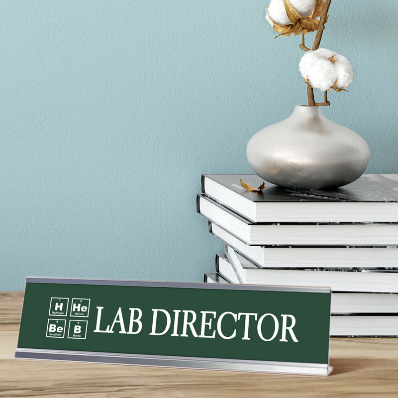 Porte-affiche de laboratoire Lab