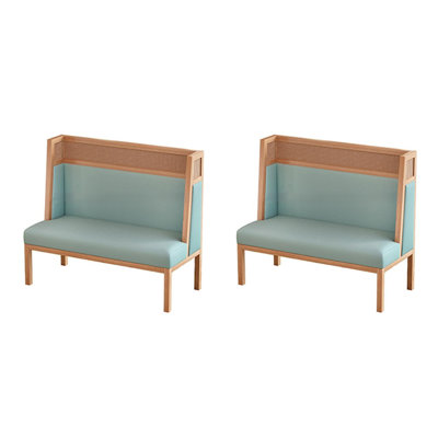 Banc rembourré en similicuir Cafe