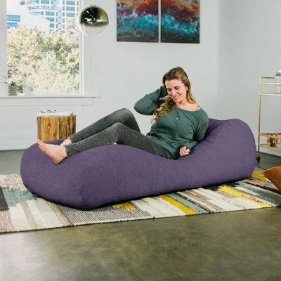 Fauteuil à billes profilé avec méridienne ergonomique inclinable pour la détente et la détente à l'intérieur