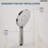 3-Function Handheld Shower Head and 59" Shower Hose Only, 3-Function Shower Spray