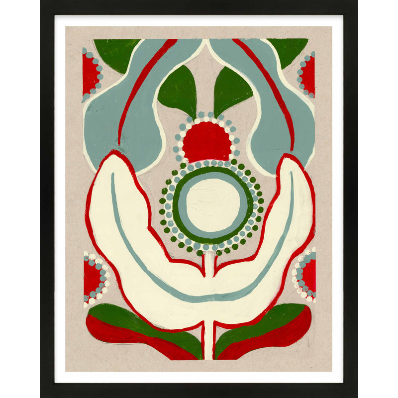 Magical Poppy 1 Print by Andrea Stokes, Black Framed Paper, 20" H x 16" W x 1.25" D