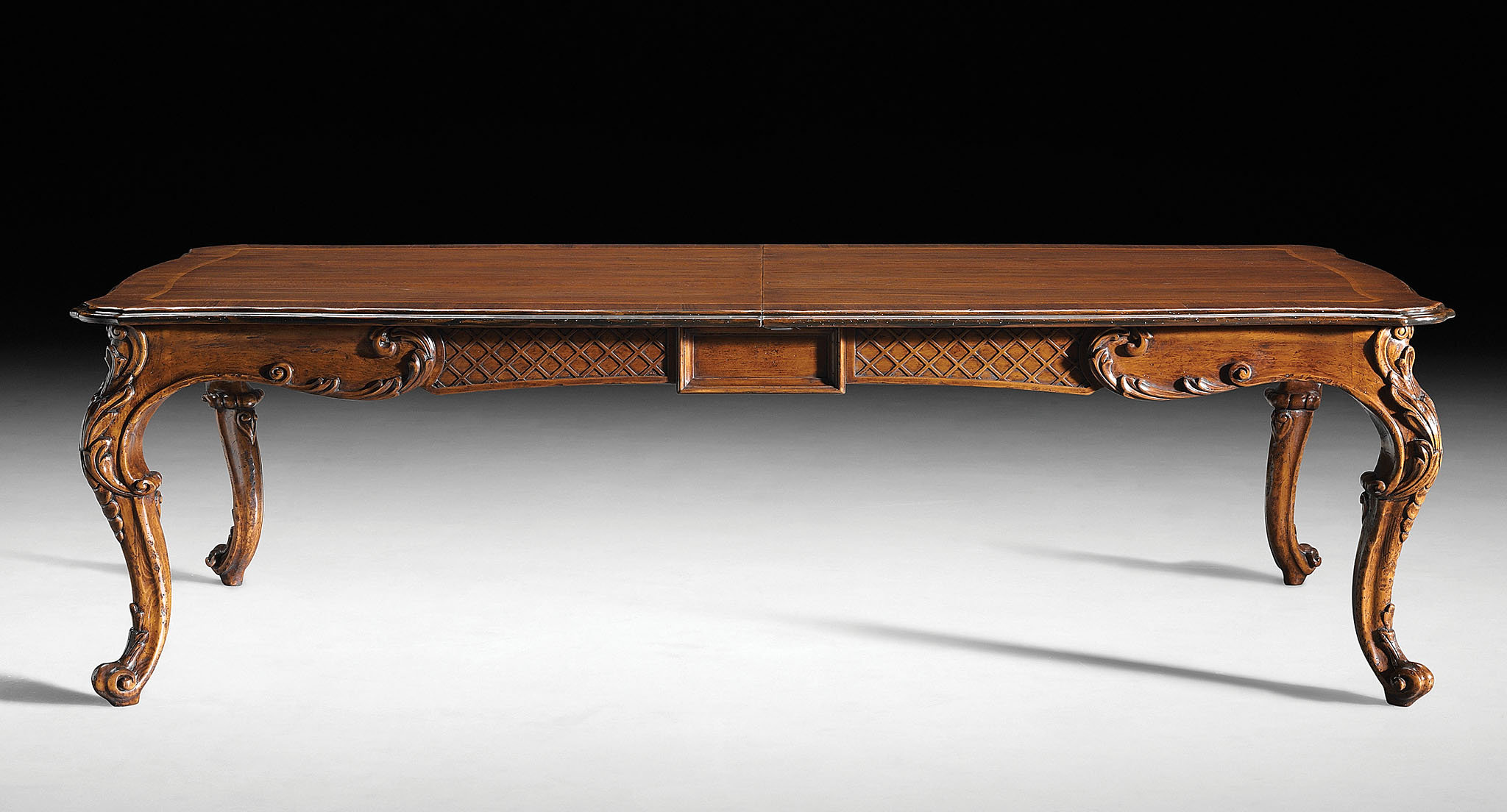 David Michael Walnut 48" Self-Storing Leaf Solid Wood Dining Table ...