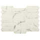 Statuario Celano Picket 14.13'' x 9.84'' Marble Look Glass Mosaic Wall and Floor Tile