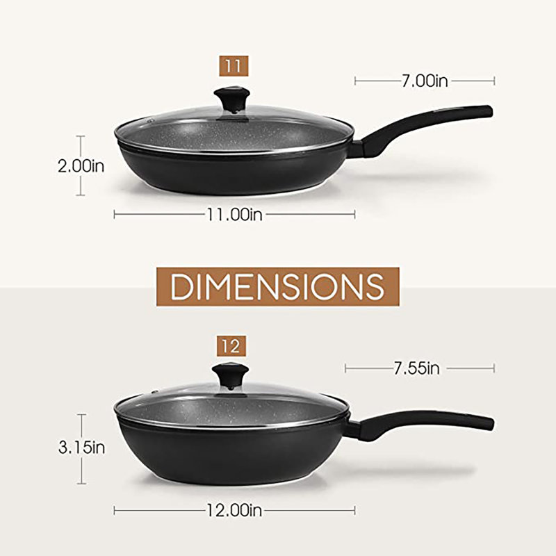 Aluminum Non-Stick Wok Set