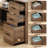 Corsair L-Shaped Executive Desk with 6 Drawers-102620391