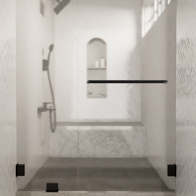 Porte-serviettes de douche tubulaire standard de centre à centre 18 pouces Brixwell TB-18SM-BP sans rondelles brossé étain
