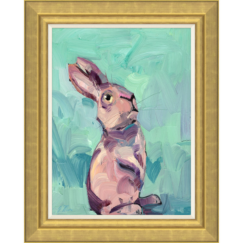 «Brown Chestnut of Lorraine» par Joseph Mota - peinture encadrée, Gold Framed Canvas, H 20,25 po x l 16,25 po