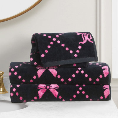Juicy Couture Printed Jacquard Bath Towels