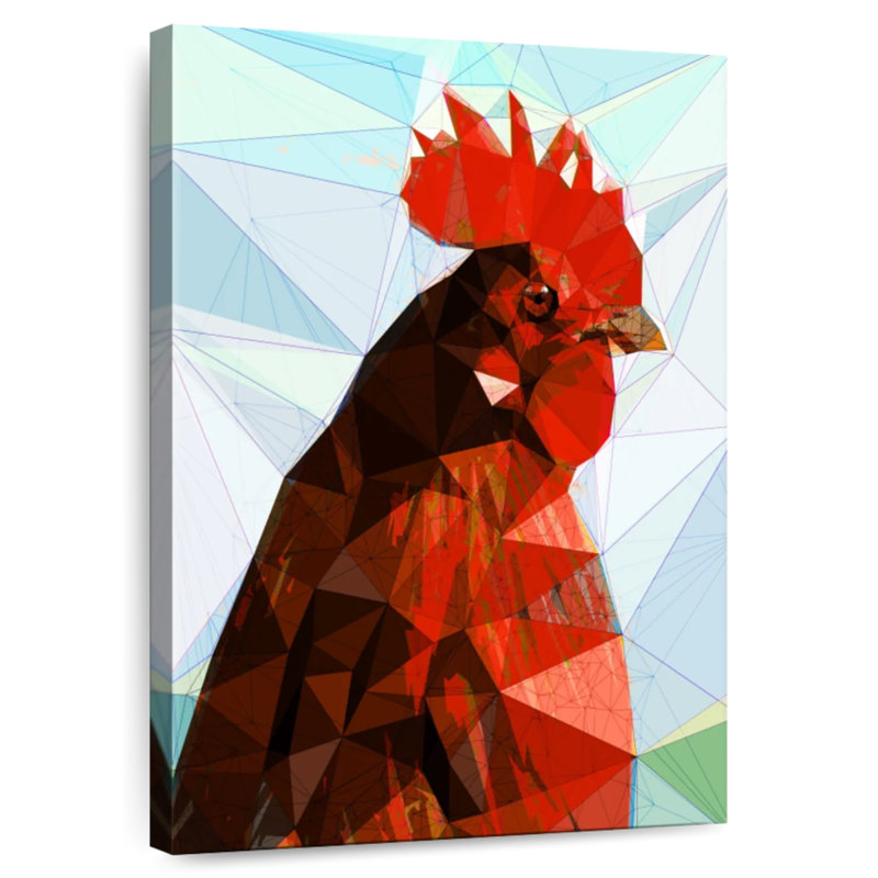 Coq géométrique, H 36 po x l 24 po