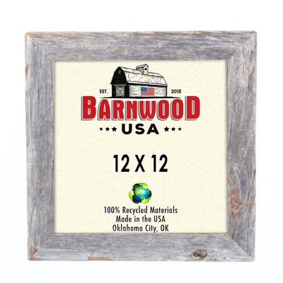 Weathered Gray Wood Matte Picture Frame