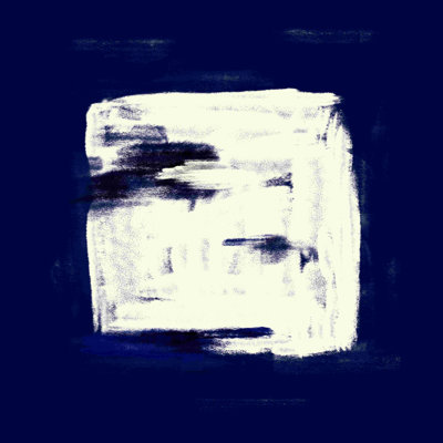 White Square - Wrapped Canvas Painting