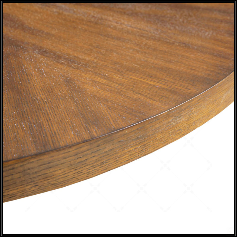 Table basse ronde, Brun