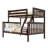 Aileana Twin Over Full Solid Wood Standard Bunk Bed-1475711029