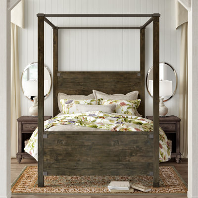 Mahika Solid Wood Canopy Bed