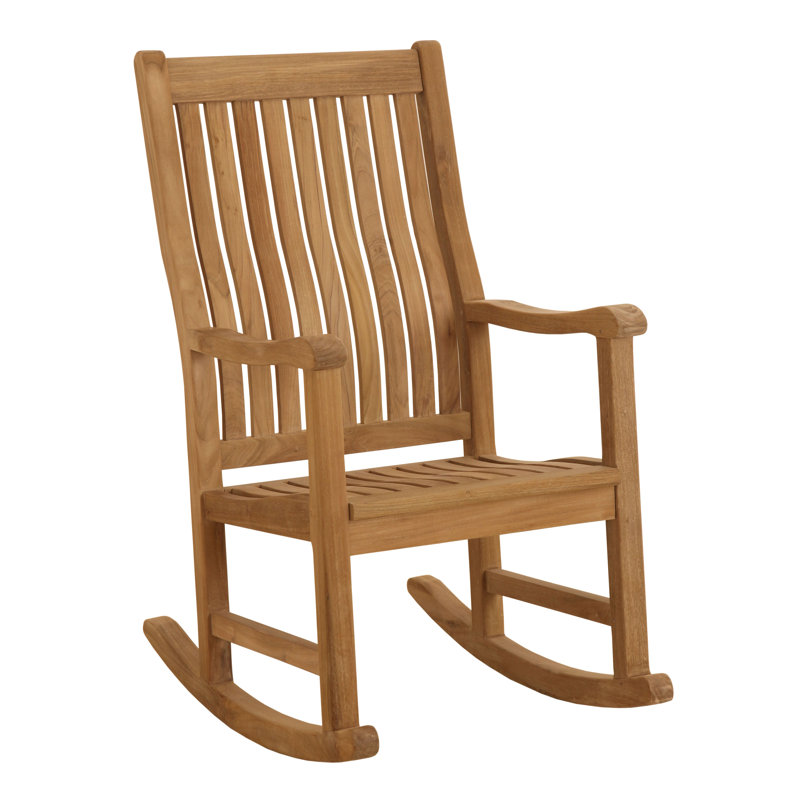 Chaise berçante en teck Ouellette