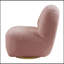 Fauteuil d'appoint pivotant rose