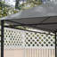 Auvent de remplacement pour pavillon de jardin 10 pi x 13 pi, évents et trous de vidange gris, auvent de remplacement pour auvent extérieur gris, trous de ventilation et de drainage d'eau de 13 pi