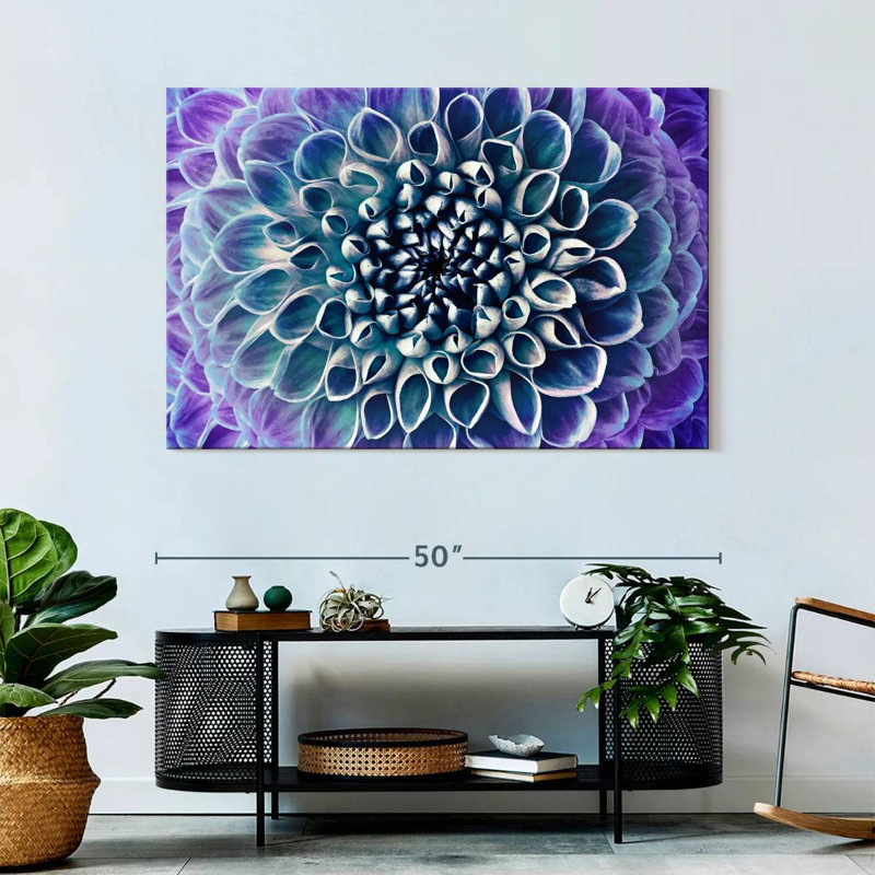 Bleu / mauve / dahlia