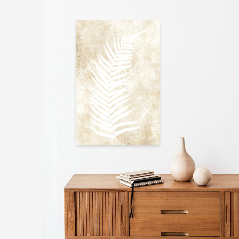Fern Frond 2 Abstract Contemporary Fern Landscape Nature Wall Art Print, 60.96cm H x 40.64cm W