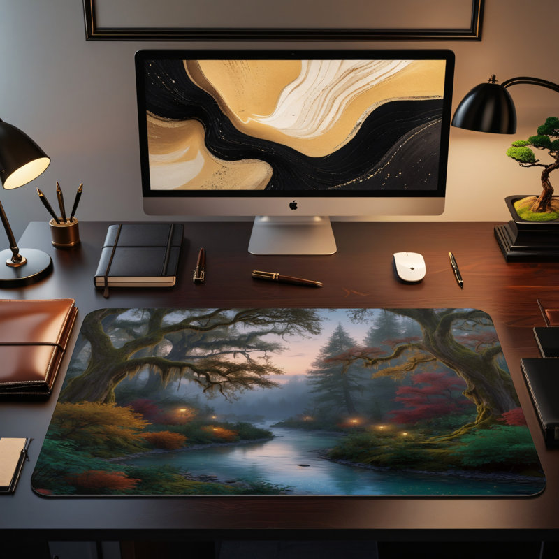 Polyester Desk Pad, 14.4x12.1