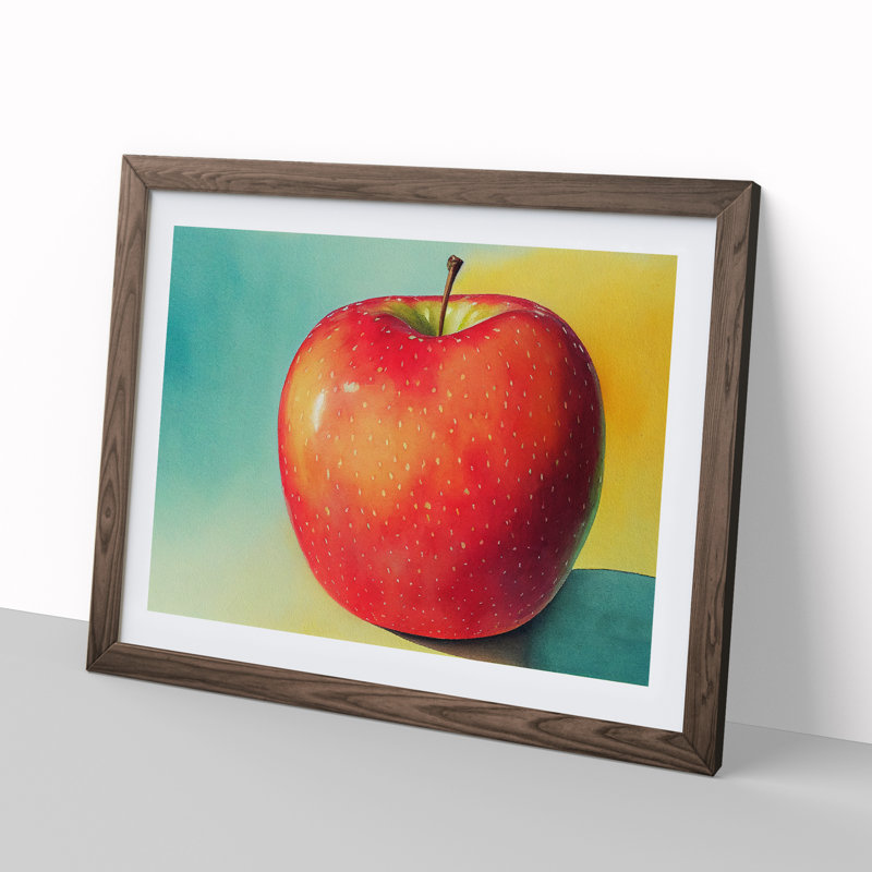 Single Apple Fruit Vol.1 - Single Picture Frame Print