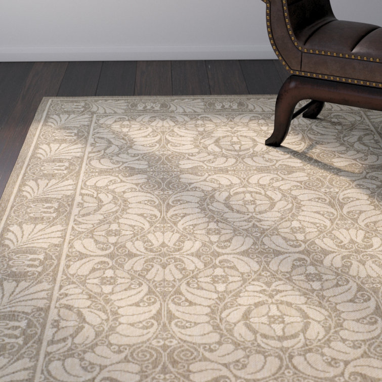Arneshia Oriental Gray/Beige Area Rug