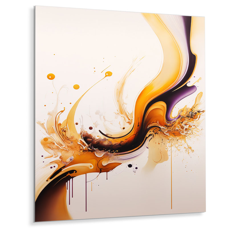 Dorrion Abstract Wall Decor on Metal, 32" H x 16" W x 1" D