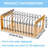 Vertical Clipboard Holder, 12 Slot Bamboo And Metal Clipboard Stand, Desk File Organizer Storage Rack For Home, Office, Classroom, No Assembly Required