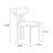 Orange Solid back side Chair(Set of 2)