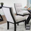 Chaise d'appoint rembourrée en lin Eshelman