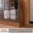 2-piece Display Cabinet With Glass Doors And Lights, Large Modern Storage Cabinet With 5-tier Shelves, Trophy Case For Collectibles For Living Room Home Office, Walnut-2029534829