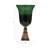 Mayfair Modern Glass Vase with Aluminum Base, Glam Decorative Accent Crafted from Glass and Metal, Contemporary Design Vase with Sculptural Pedestal for Decorative Display and Styling Focus-1015395353