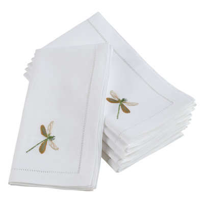 Saunders Cotton Embroidered Square Napkin