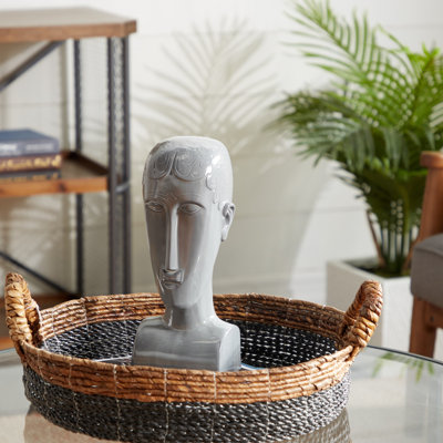 Buste de tête d'homme en céramique Hayashi