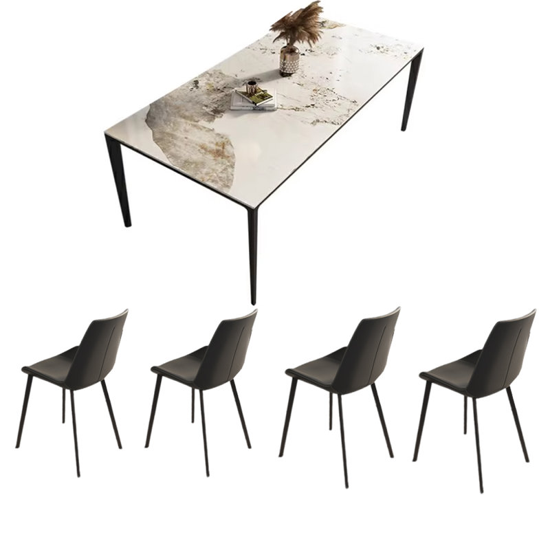 Simple and elegant dining table, 29.53"H x 62.99"L x 31.5"W