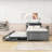 Brinna Wood Platform Bed with 3 Drawers,Storage Headboard,Twin Trundle and USB Ports-86036287-86036281