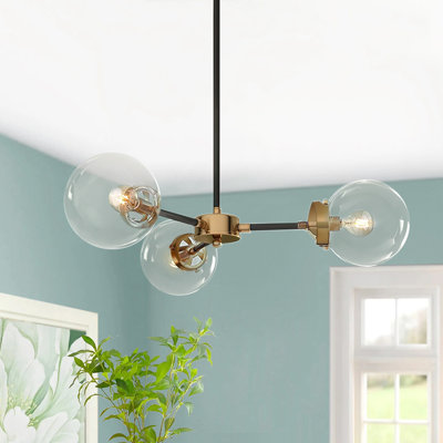 Maansi Iron Dimmable Sputnik Spider Chandelier