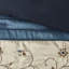 Édredon très grand bleu marine - tissu, motif brodé, lavage à la machine et fer à vapeur, 3 coussins décoratifs élégants, brodés, fer-128685133