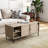 Storage Coffee Table with 4 Sliding Door