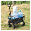 Chariot pliant robuste à roulettes avec roulettes - Chariot portatif de plage-126257598