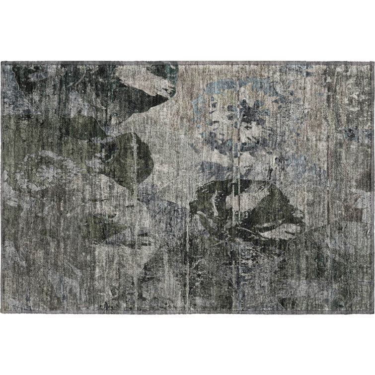 Premium Machine Washable Cerrito AMF555 Gray Rug