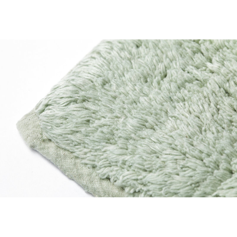 Bombay Cotton Non-Slip Bath Rug Set, Sage Green