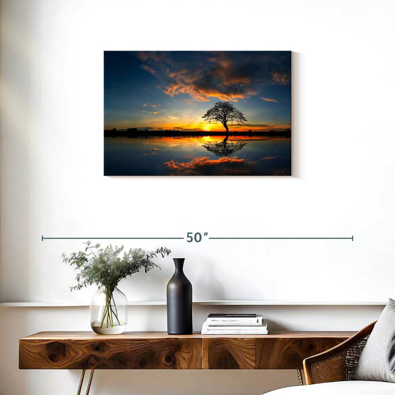 Alvord, coucher de soleil africain, H 20 po x l 30 po