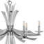 Vida 6 - Light Candle Style Classic Chandelier with Crystal Accents