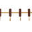 Adjustable Solid Wood Wall-Mounted Coat Rack