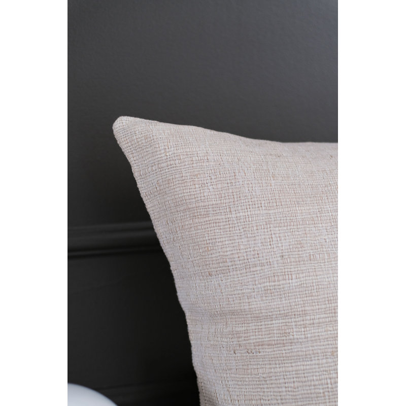Athena Pillow Cover & Insert, Natural, 28"H x 36"W, Rectangular